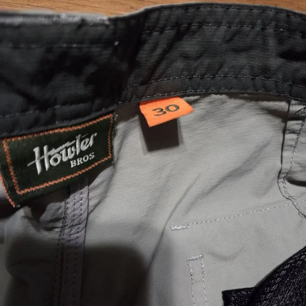 Howler Brothers Light Gray Flat Front Men's Shorts